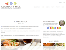 Tablet Screenshot of culinaryhill.com